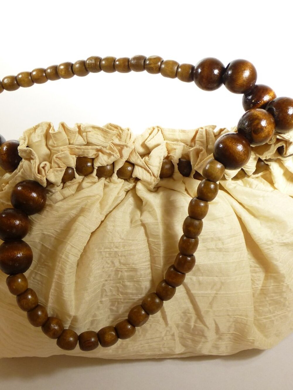 New ivory sling cloth bag